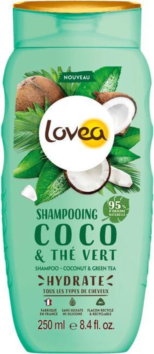 Lovea Kokos en Groene Thee Shampoo 250 ml