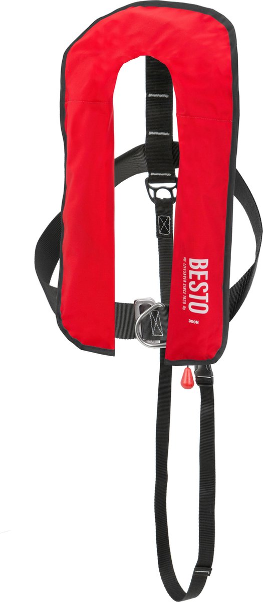 Besto automatisch rood Reddingsvest Seafit 300N met Harnas