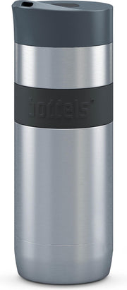 Boddels KOFFJE Koffie-to-go thermosbeker - 37 cl - RVS/Antraciet