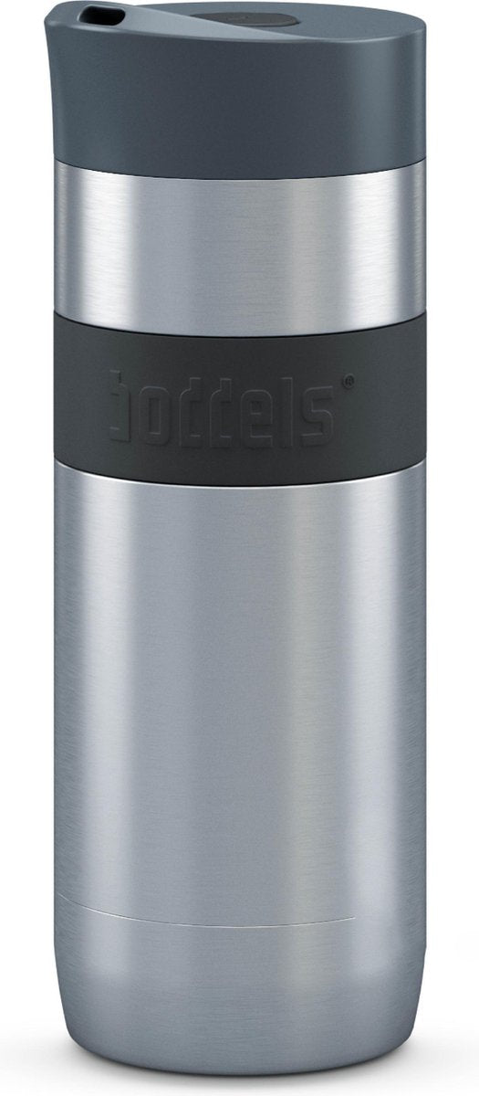 Boddels KOFFJE Koffie-to-go thermosbeker - 37 cl - RVS/Antraciet