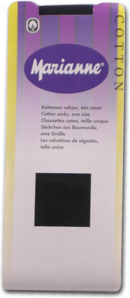 Marianne katoenen panty sokjes kleur bruin one size