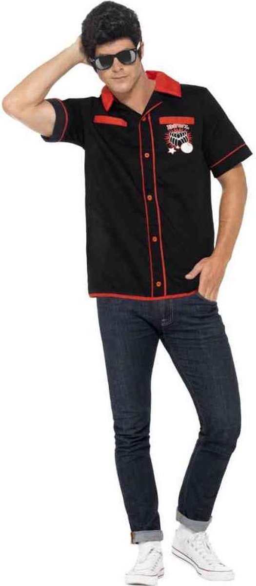 50's Rockability Bowling shirt - Maatkeuze: Maat L