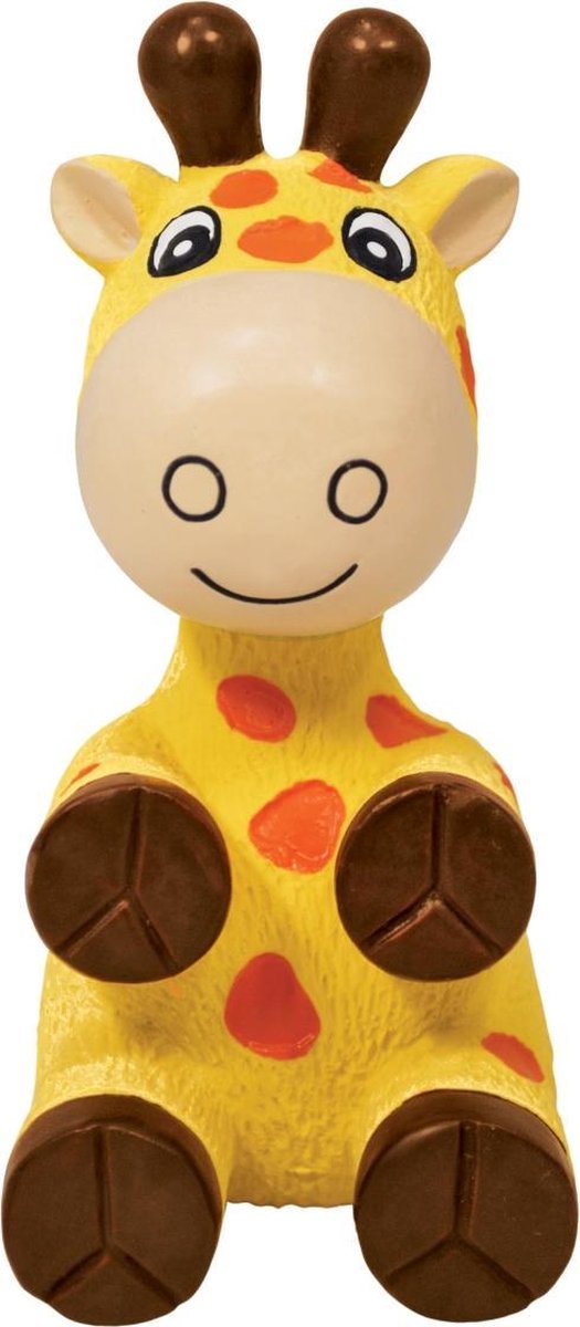 Kong Wiggi Giraffe - Hondenspeelgoed - Geel - 13 x 11 x 28 cm