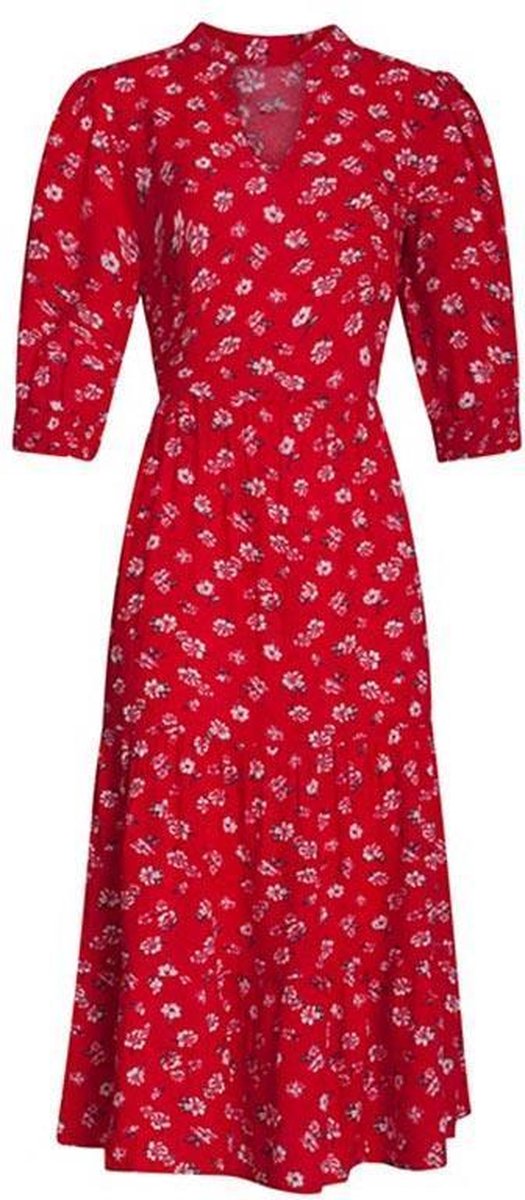 Smashed Lemon Jurk Midi Red Dress XL