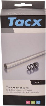 Tacx Trainer Axles voor E-Thru - 12 mm - Achterwiel - Fietstrainer - Grijs/Zilver