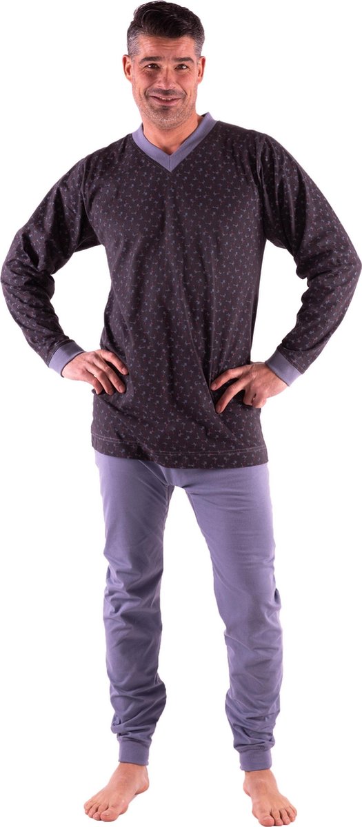 Dessin hansop | Heren | Rugritssluiting | Lange mouw en lange pijp | Antraciet | XL