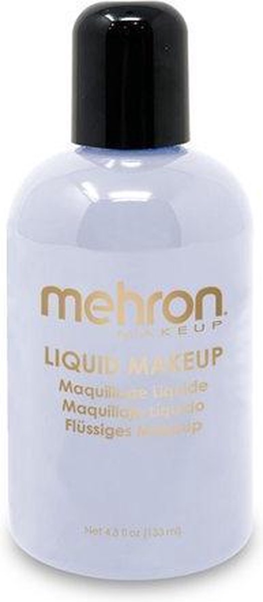 Mehron Vloeibare Schmink op Waterbasis - Moonlight White - 130 ml