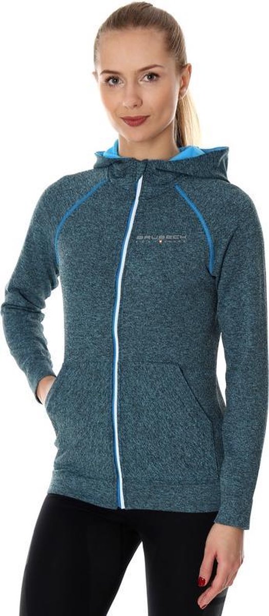 Brubeck Dames Outdoor Vest met Capuchon - Azuurblauw XL
