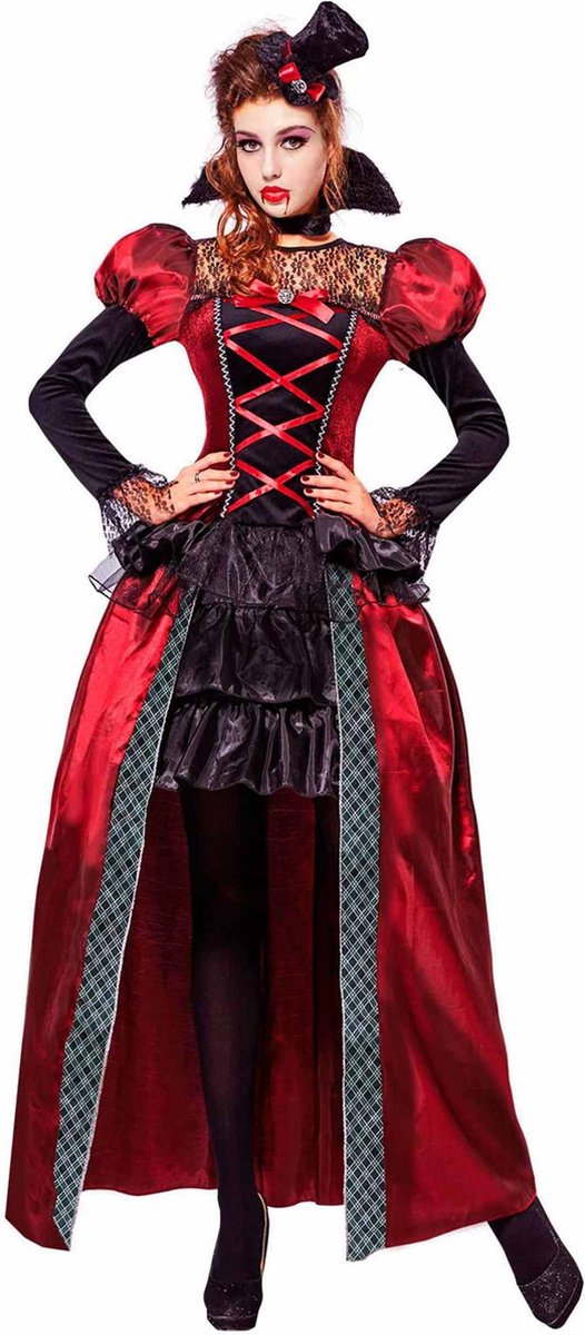 Victoriaans vampier kostuum voor dames - Verkleedkleding
