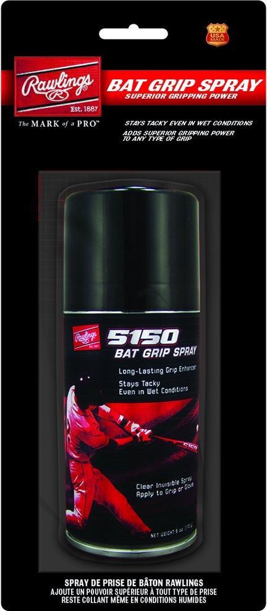 Rawlings - Honkbal - MLB - Grip Spray - Honkbalknuppel - Spuitbus - Helder - 114 g