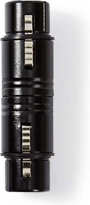 XLR-Koppeling | XLR 3-pins female - XLR 3-pins female | Zwart