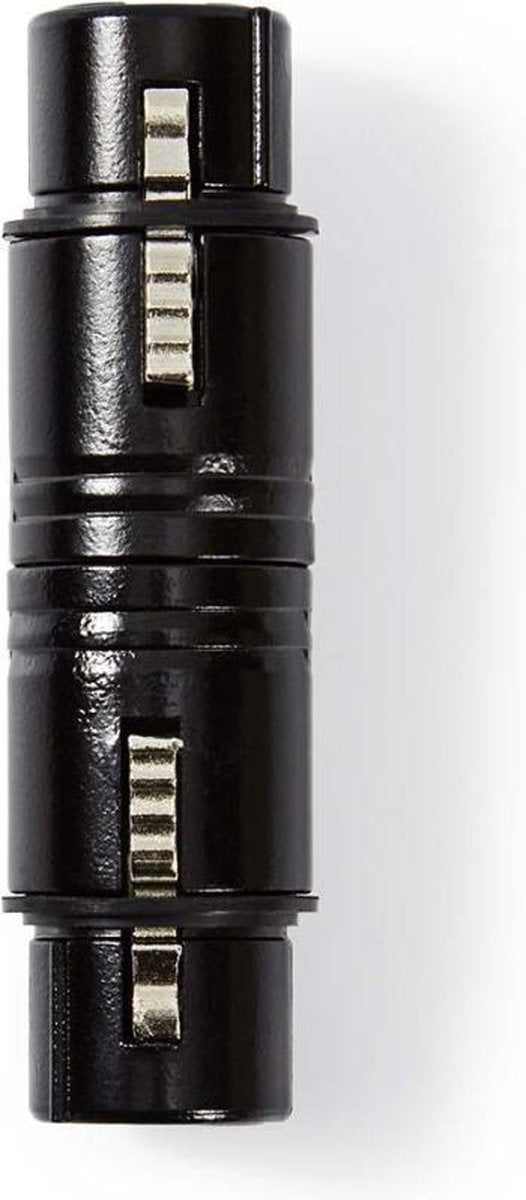 XLR-Koppeling | XLR 3-pins female - XLR 3-pins female | Zwart