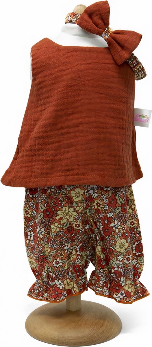 Toizz Babypop Tuniek Meisjes 29/32 Cm Polyester Rood 3-delig