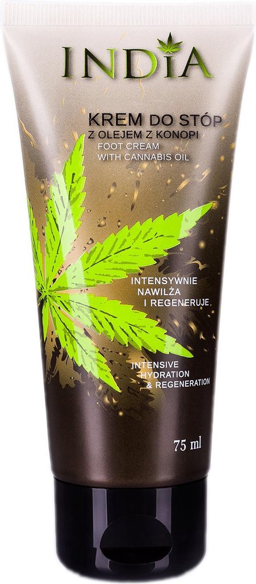 India Cosmetics Voetcreme met hennepolie 75 ml