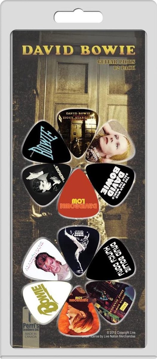 Perri's David Bowie 12-pack Medium plectrum 0.71 mm