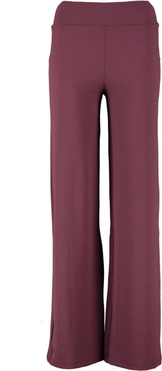Catwalk junkie bordeaux rode loose fit broek polyester stretch - Maat L
