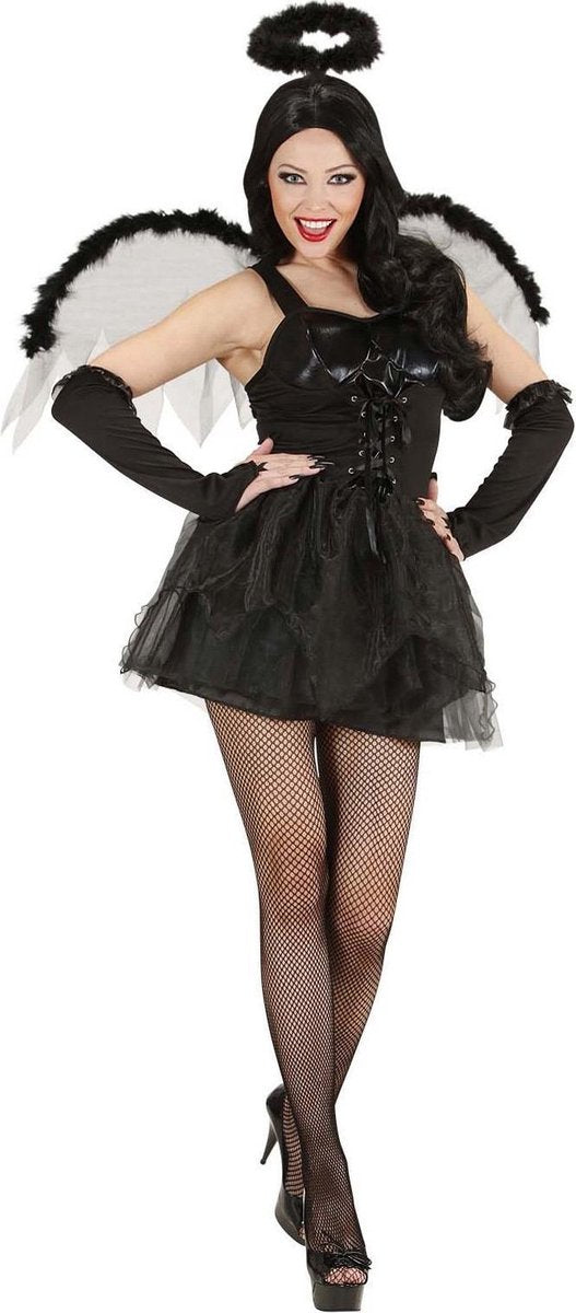 Zwarte engel Halloween kostuum voor vrouwen - Verkleedkleding