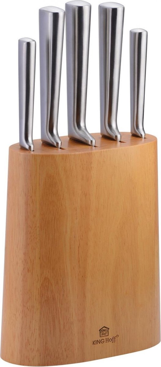 Kinghoff Messenblok - 6 delig - RVS