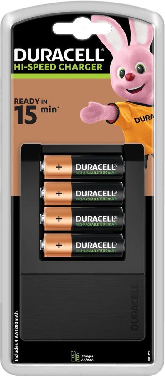 Duracell Batterijlader – Laadt op in 15 minuten
