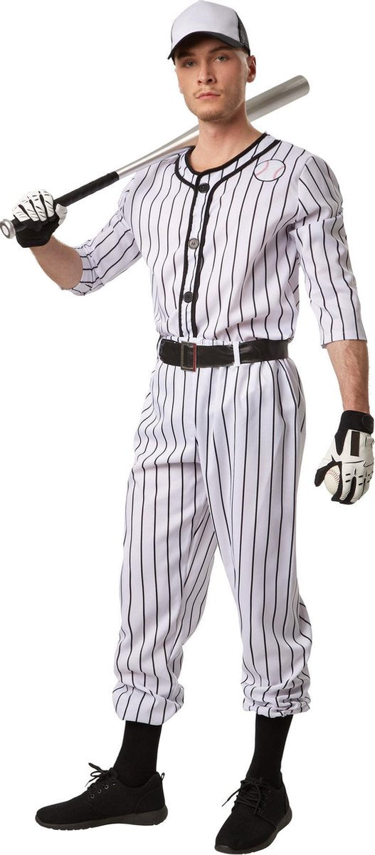 dressforfun - Herenkostuum baseball XL  - verkleedkleding kostuum halloween verkleden feestkleding carnavalskleding carnaval feestkledij partykleding - 301812