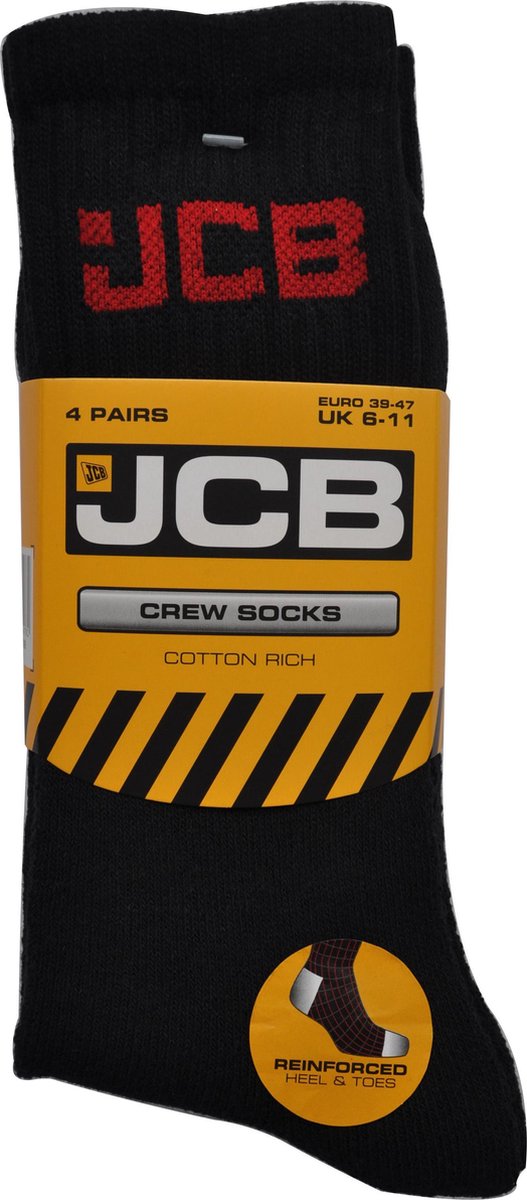 JCB Verstevigde werksok maat 39/46 - 8 PAAR