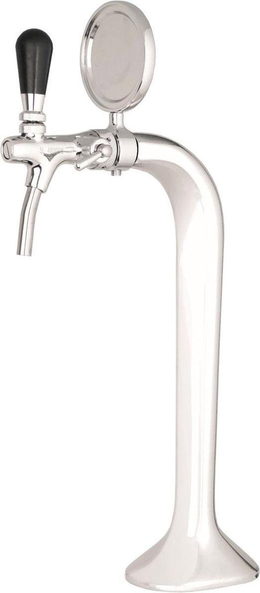 Schanksäule Chrom 1-leitig