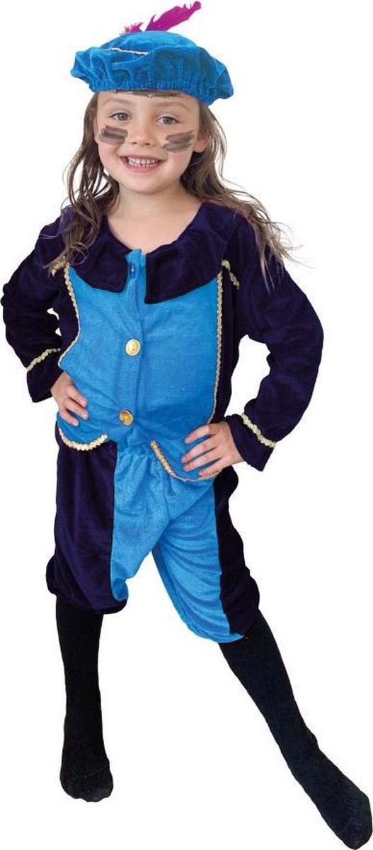 Pietenpak 5-7 Jaar Paars/Blauw