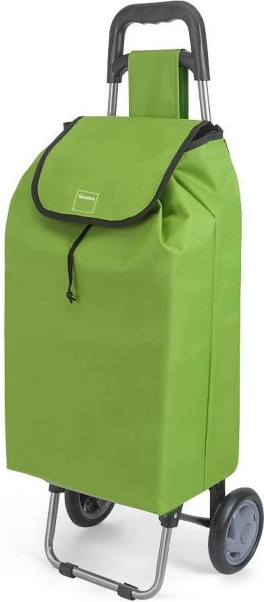 Metaltex Daphne Boodschappentrolley - 40 l - 30 kg - Groen - met 2 Wielen