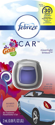 Febreze Car Gain Moonlight Breeze - Autoparfum Voor Een Verfrissende Autogeur! (2ML)