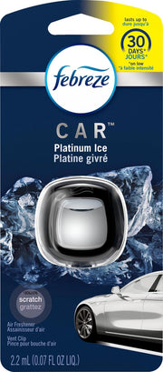 Febreze Car Platinum Ice - Autoparfum Voor Een Verfrissende Autogeur! (2.2ML)