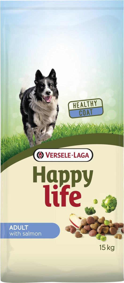 Happy Life Life Adult - Zalm - Hondenvoer - 15 kg