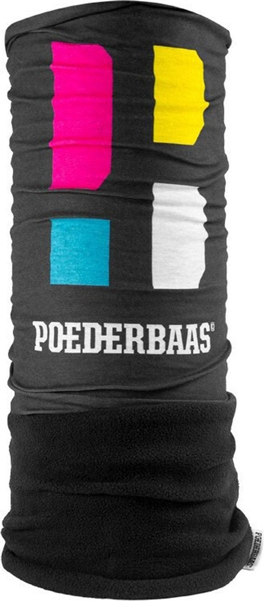Poederbaas nekwarmer One Size - grote logo print