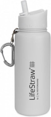 LifeStraw waterfilterfles Stainless Steel geïsoleerd RVS 710 ml - Wit