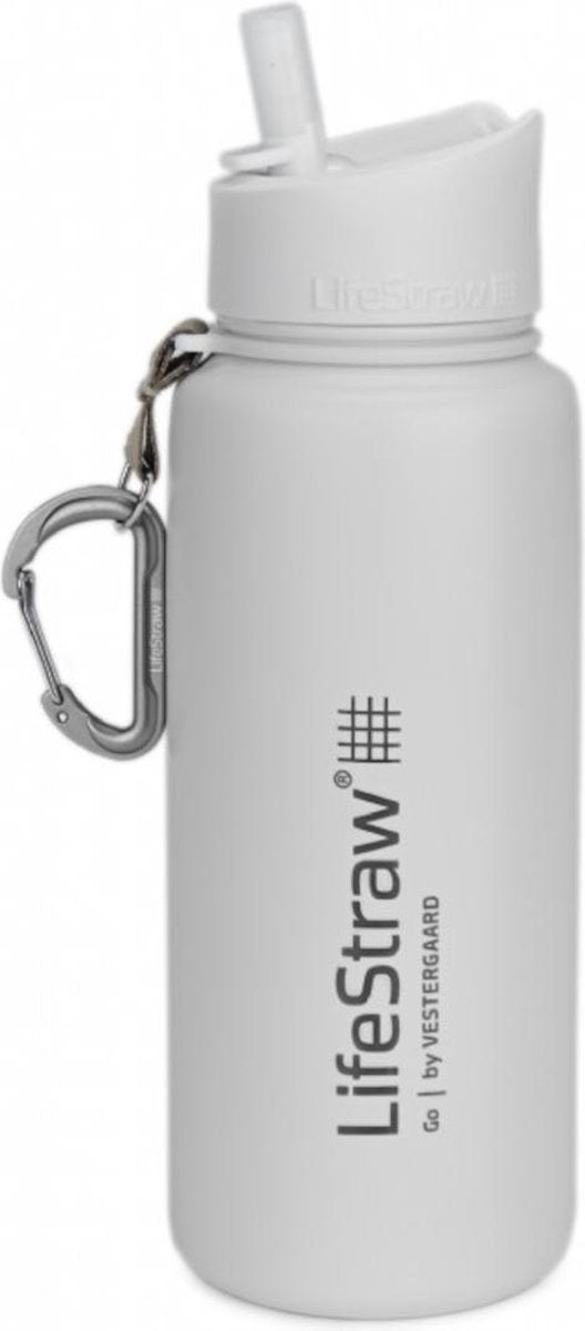 LifeStraw waterfilterfles Stainless Steel geïsoleerd RVS 710 ml - Wit
