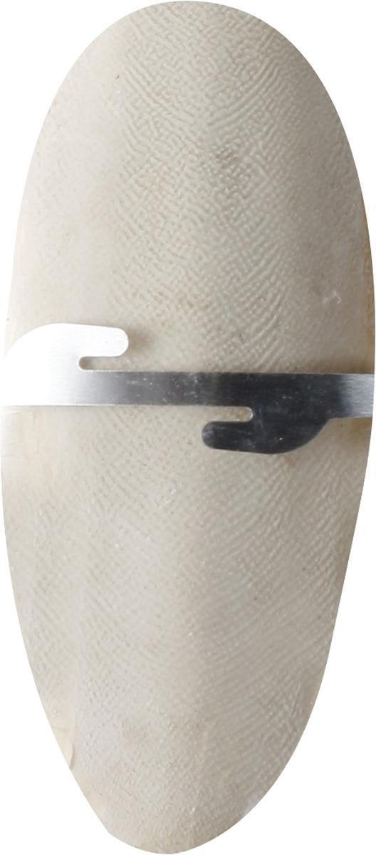 Vogel Sepia Schelp op Kaart - 15 x 6 x 2 cm