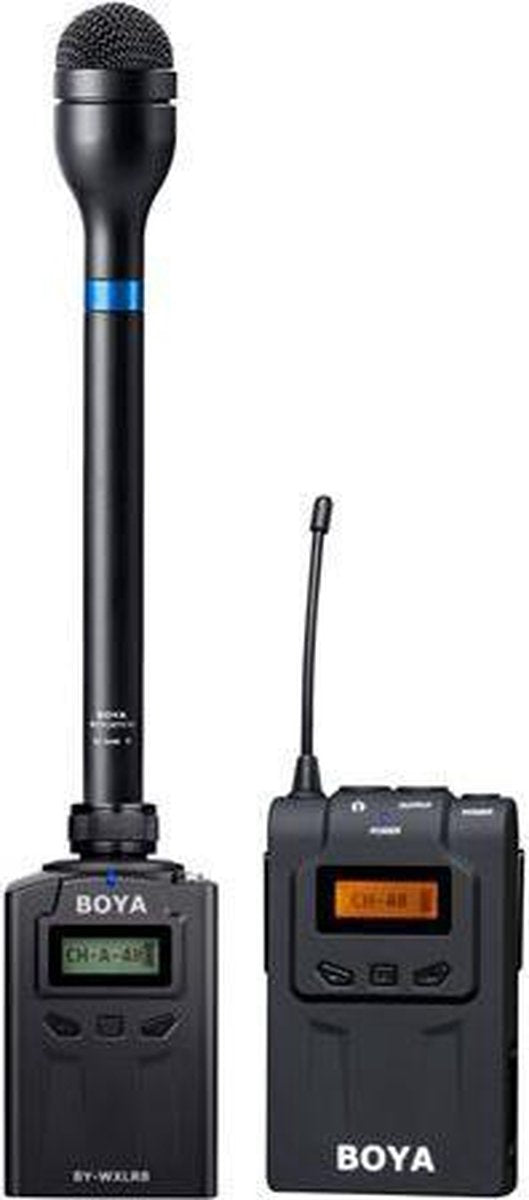Boya Draadloze Handheld Microfoon BY-HM100 met Zender en Ontvanger