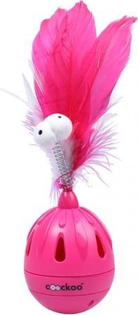 Coockoo cattoy tumbler tuimelaar roze - 7x7x19