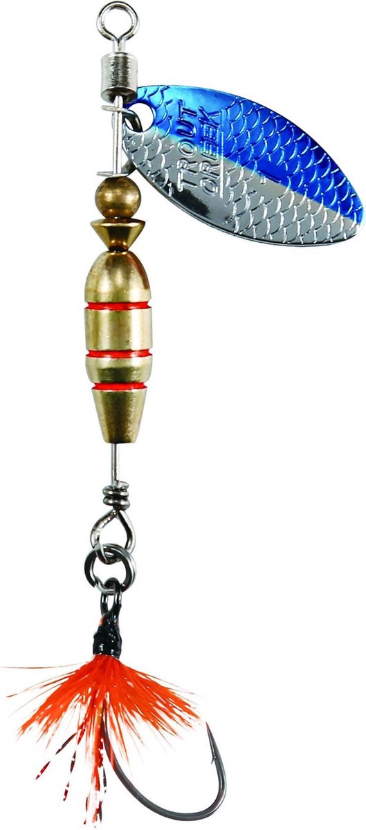 Spinner Rotor blau-weiß/chrom