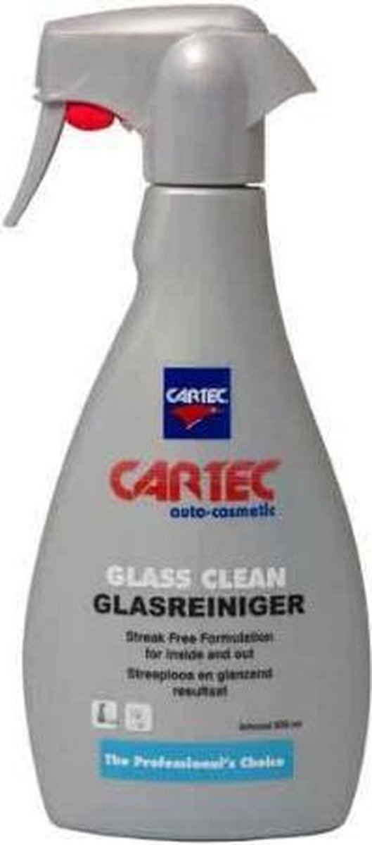 Cartec Glasreiniger - 500 ml - Auto Glas Reiniger - Glasreiniger Spray - Glas Reiniger