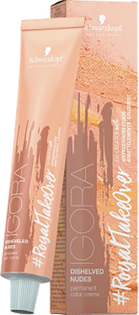 Schwarzkopf - Igora - #RoyalTakeOver - Disheveled Nudes - 8-176 Lichtblond Cendré Koper Roodbruin - 60 ml