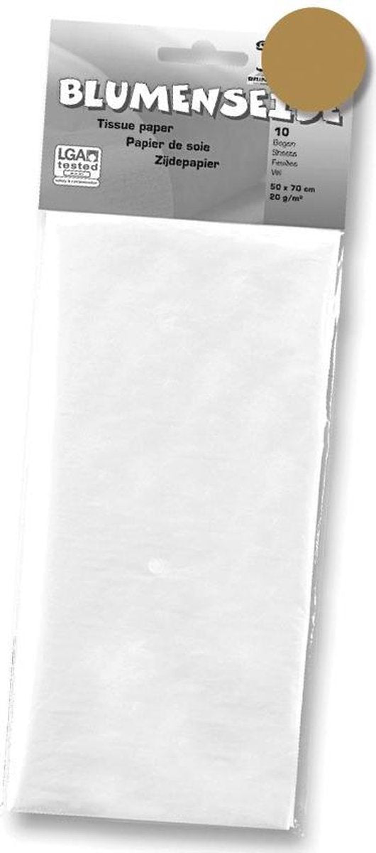 21x Folia zijdepapier donkergeel
