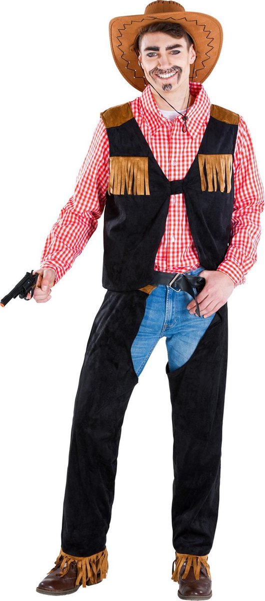 dressforfun - Herenkostuum cowboy Matthew S  - verkleedkleding kostuum halloween verkleden feestkleding carnavalskleding carnaval feestkledij partykleding - 300564