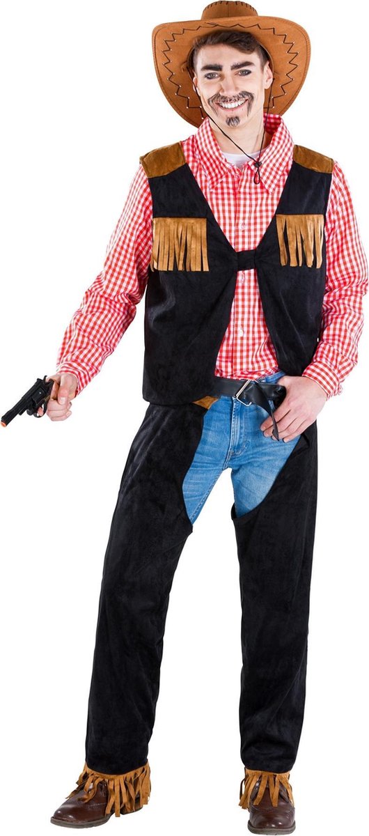 dressforfun - Herenkostuum cowboy Matthew XL  - verkleedkleding kostuum halloween verkleden feestkleding carnavalskleding carnaval feestkledij partykleding - 300567