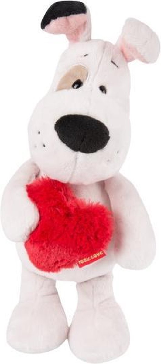 Nici Knuffel Love Hondje Junior 27 Cm Polyester Wit/rood