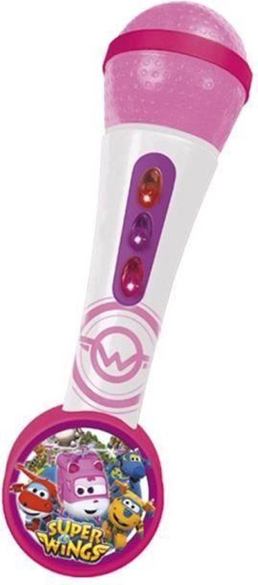 SUPER WINGS Handmicrofoon met versterker en ritmes