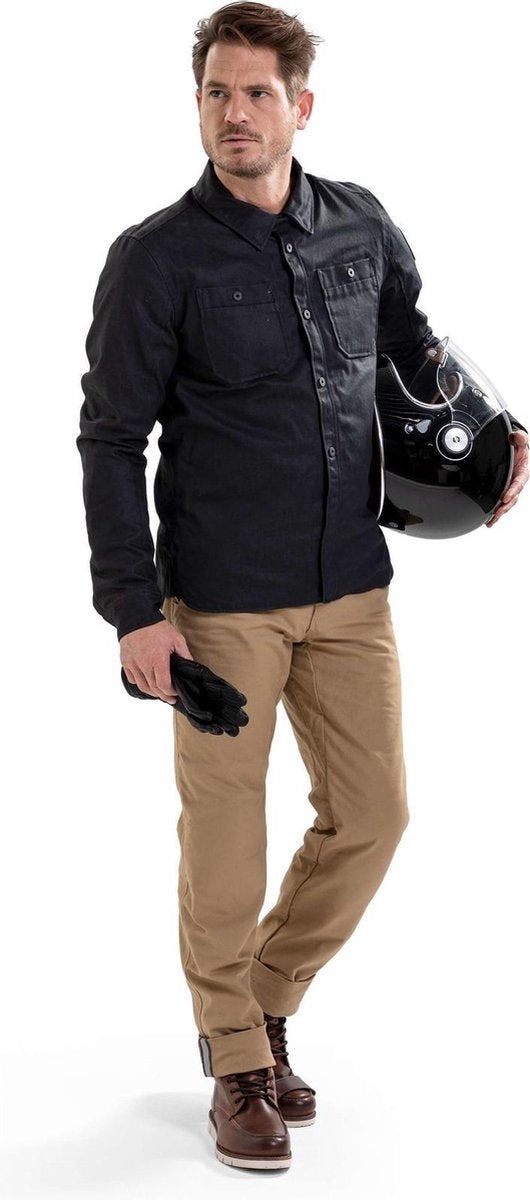 REV'IT! Tracer 2 Dark Blue Motorcycle Overshirt S