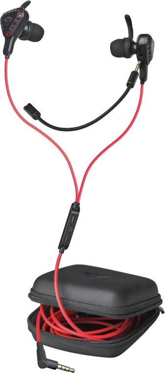 GXT 408 Cobra - Gaming Oortjes - PS4 - Zwart / Rood