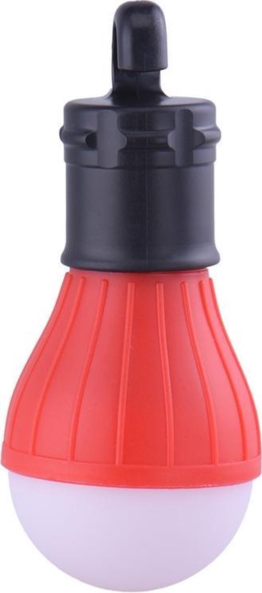 LED tentlamp | camping LEDlamp op batterij | 3 standen | rood