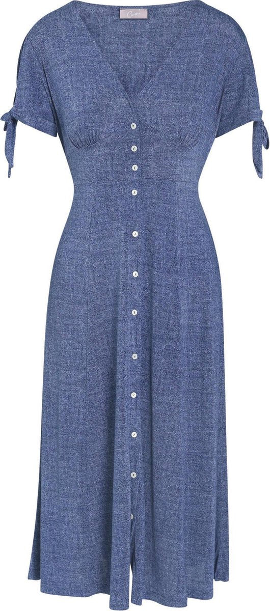 Cassis - Jurk in jeanstricot - Denim