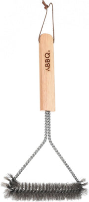 Bbq Barbecueborstel Met Houten Handvat 34 Cm